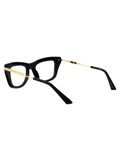 Bottega Veneta Bv1370o Linea Ribbon 001 Black Gold Glasses