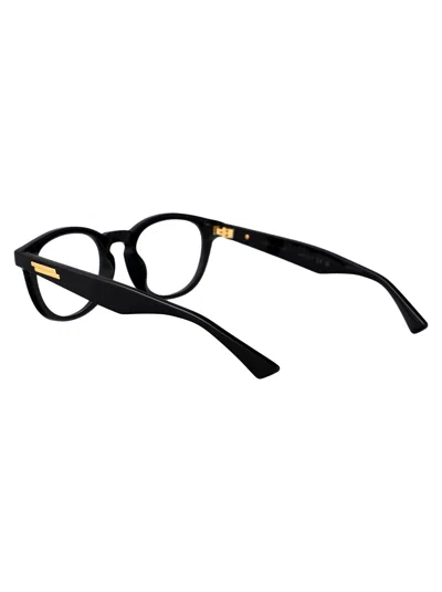 Bottega Veneta Green-gold-transparent Metal Glasses
