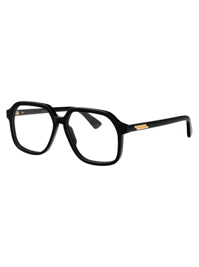 Bottega Veneta Black Acetate Optical Glasses