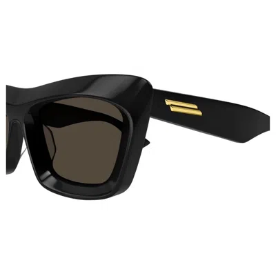 Bottega Veneta Beveled Acetate Rectangle Sunglasses