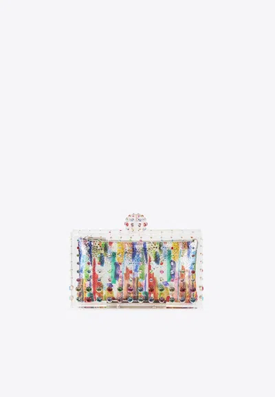 Aquazzura Tequila Crystal-embellished Clutch