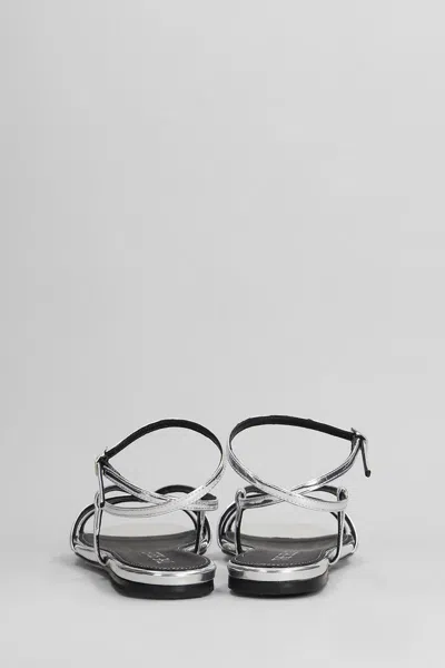 The Seller Flats In Silver Leather