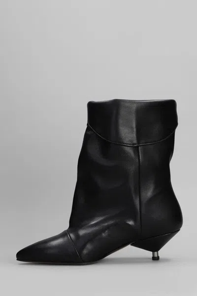 Gisel Moire Ariana Low Heels Ankle Boots