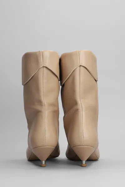 Gisel Moire Miriam Low Heels Ankle Boots