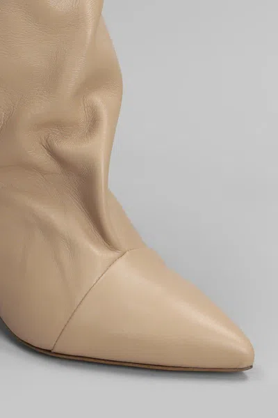 Gisel Moire Miriam Low Heels Ankle Boots