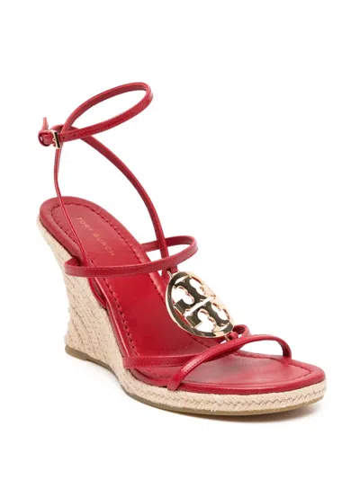 Tory Burch Capri Miller Espadrille Wedge In Red