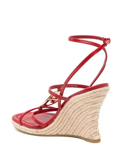 Tory Burch Capri Miller Espadrille Wedge In Red