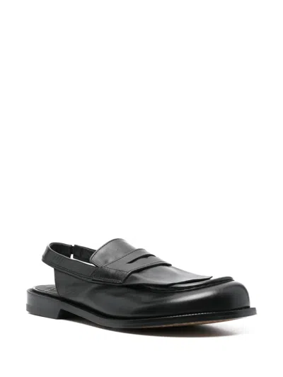 Officine Creative Slingback Loafers In Black