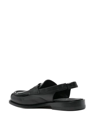 Officine Creative Slingback Loafers In Black