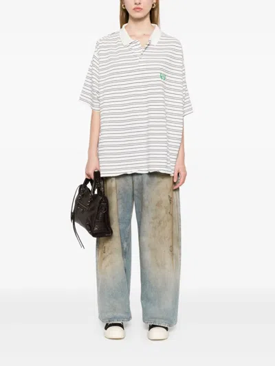 Balenciaga Laurel Regular Cotton Polo Shirt In Multi