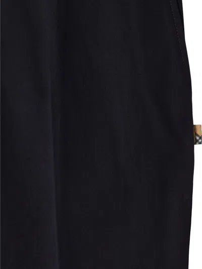 Burberry Ekd-embroidered Trousers In Blue