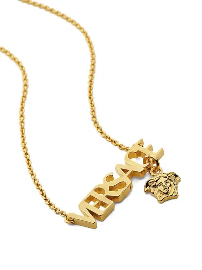 Versace Logo-lettering Necklace