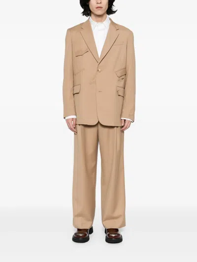 Feng Chen Wang Slashed Wide-leg Trousers