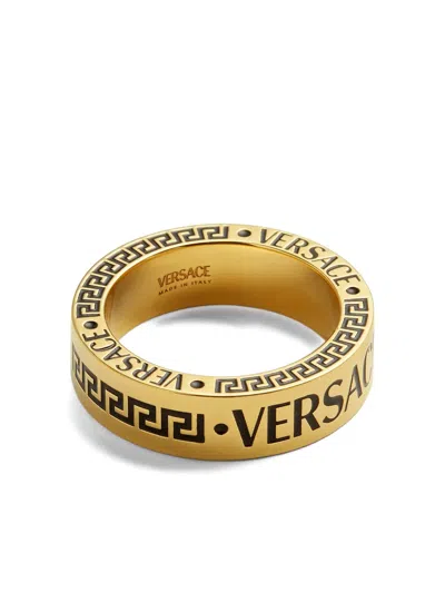 Versace Logo-engraved Ring