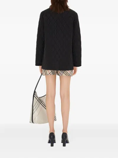 Burberry Women Quilted Thermoregulated Jacket In Black