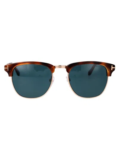 Tom Ford Eyewear Henry Round Frame Sunglasses