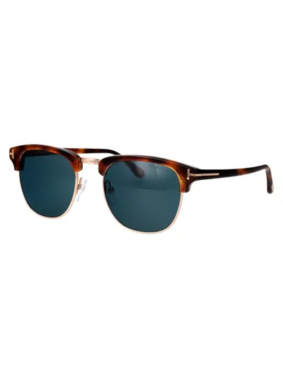 Tom Ford Eyewear Henry Round Frame Sunglasses