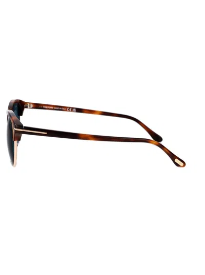 Tom Ford Eyewear Henry Round Frame Sunglasses