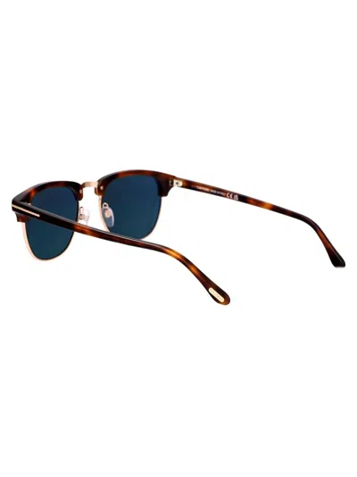 Tom Ford Eyewear Henry Round Frame Sunglasses