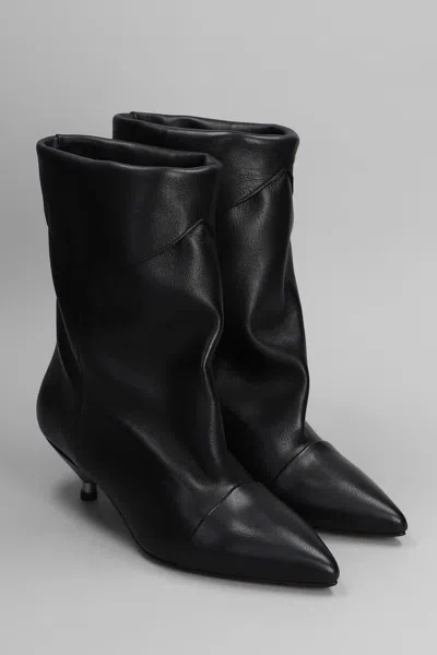 Gisel Moire Ariana Low Heels Ankle Boots