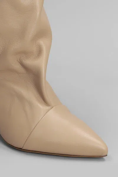 Gisel Moire Miriam Low Heels Ankle Boots