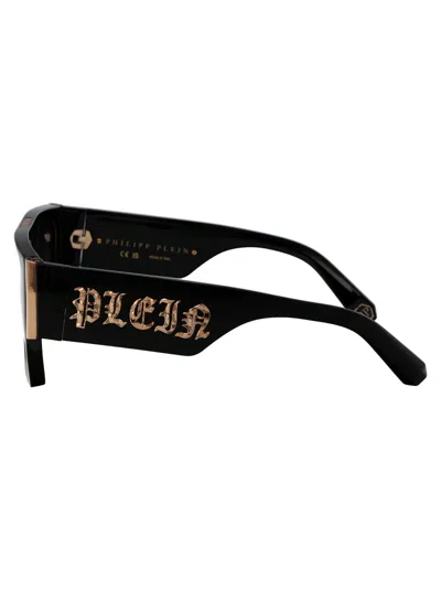 Philipp Plein Black Acetate Sunglasses
