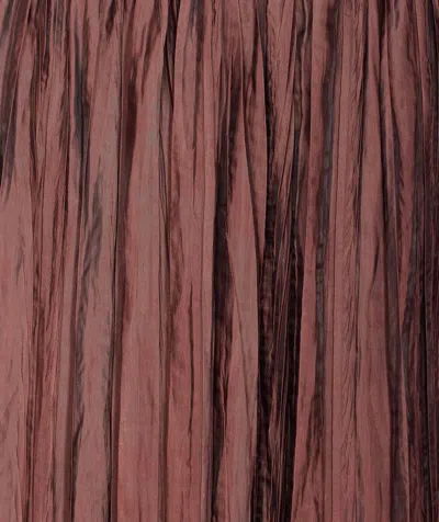Roberto Collina Crinkled Texture Midi Pleated Sheer Overlay Skirt