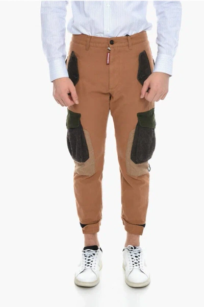 Dsquared2 Man Pants Camel Size 38 Cotton