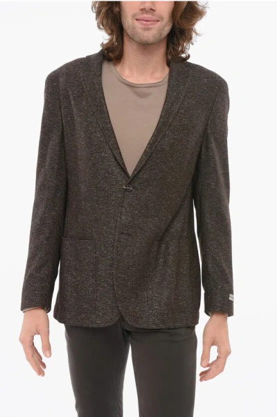 Nino Danieli Blended Wool Blazer With Patch Pocket