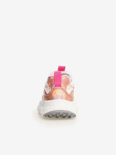 Flower Mountain Girls Metallic Yamano 3 Trainers In Pink