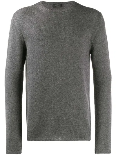 Prada Men Grey Wool Sweater