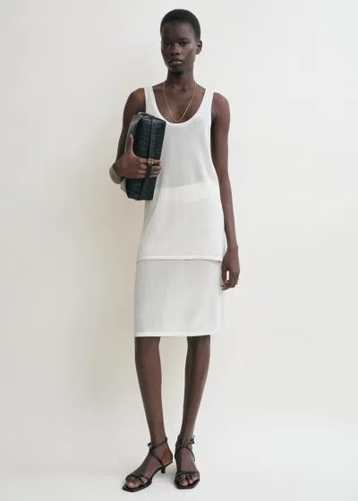 Totême Short Knit Skirt White