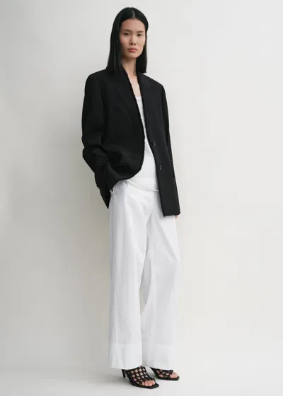 Totême Raw Lapel Jacket Black