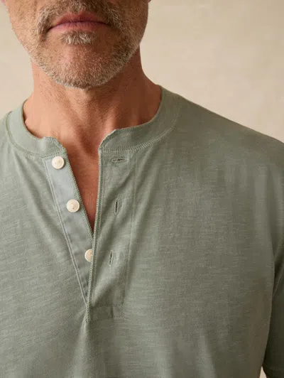 Faherty Short-sleeve Sunwashed Henley T-shirt