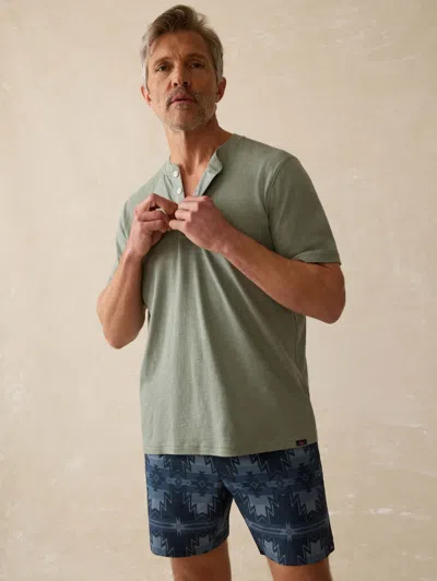 Faherty Short-sleeve Sunwashed Henley T-shirt
