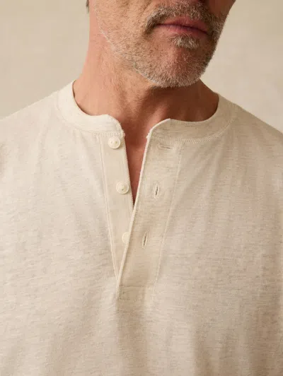 Faherty Short-sleeve Sunwashed Henley T-shirt