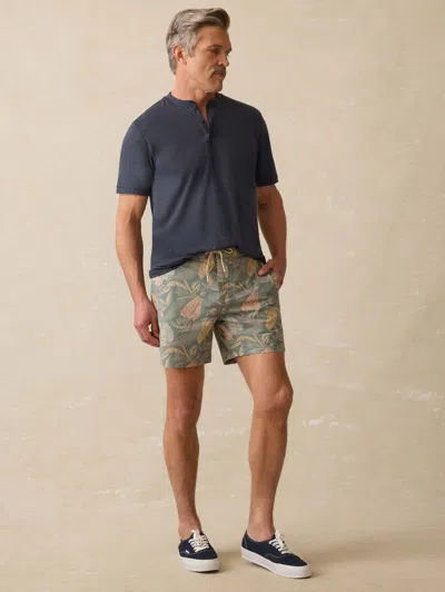 Faherty Short-sleeve Sunwashed Henley T-shirt