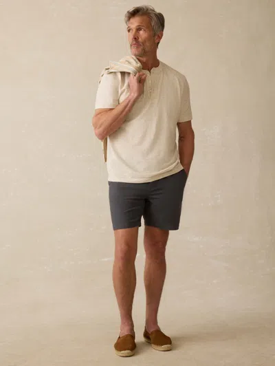 Faherty Short-sleeve Sunwashed Henley T-shirt