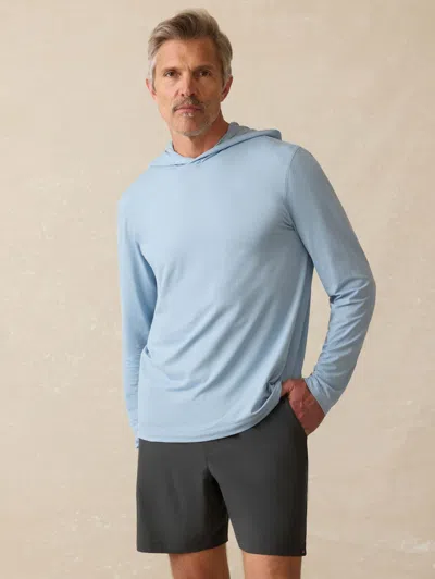 Faherty Shorelite Upf Hoodie Blue Breeze