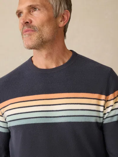 Faherty Cabana Towel Terry Crewneck T-shirt