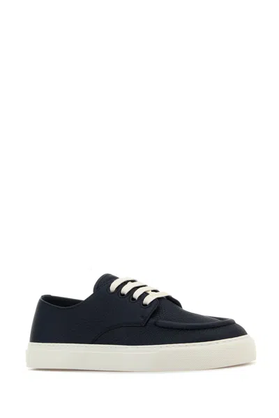 Prada Sneakers In Pelle Blu Navy  Uomo