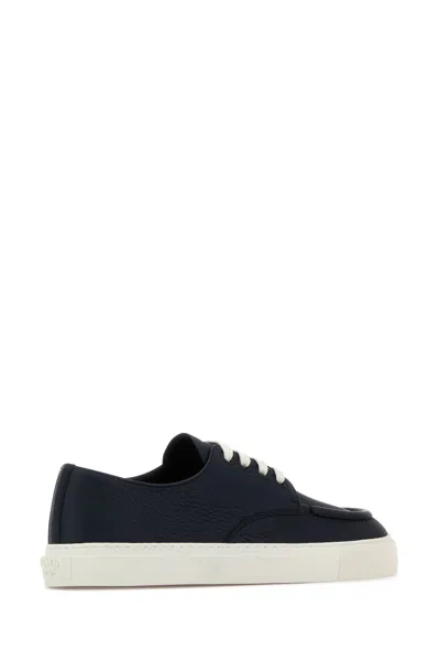 Prada Sneakers In Pelle Blu Navy  Uomo