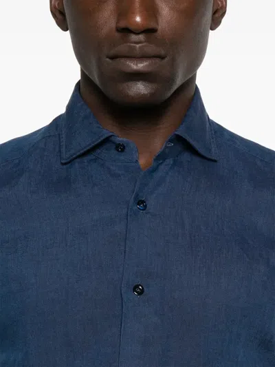 Mazzarelli Cutaway-collar Shirt