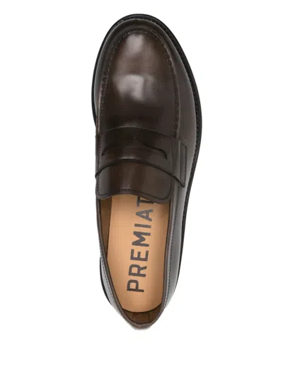 Premiata Leather Loafers In Brown