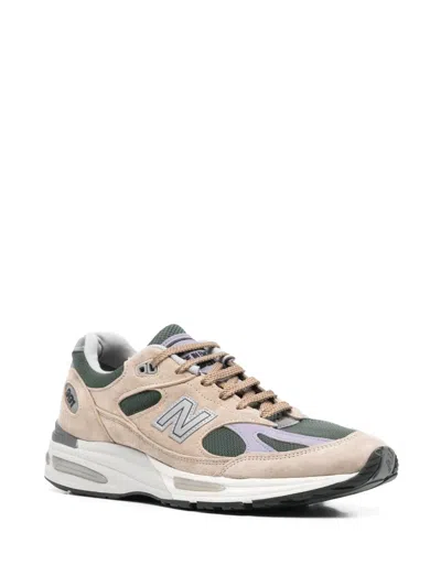 New Balance Suede Blend Sneakers Mesh Panels In Brown