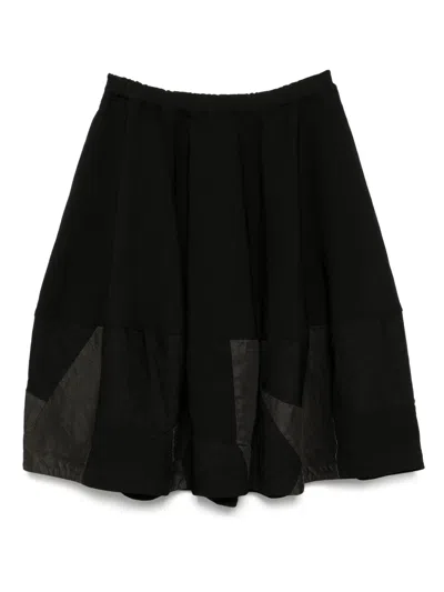 Black Comme Des Garçons Patchwork Skirt