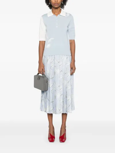 Thom Browne Knitted Polo Top