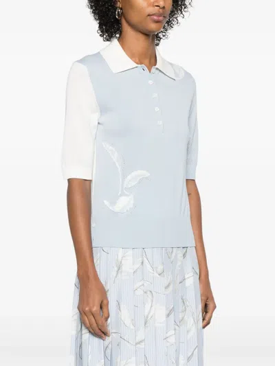 Thom Browne Knitted Polo Top