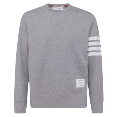 Thom Browne Classic Sweatshirt With Engineered 4 Bar