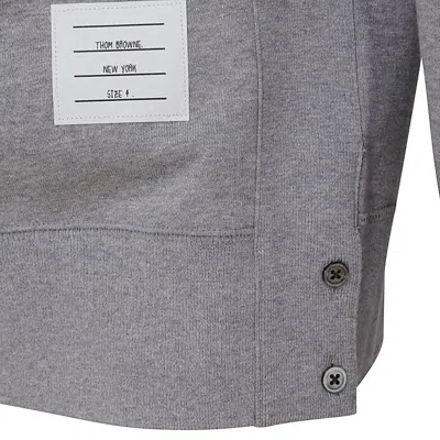 Thom Browne Classic Sweatshirt With Engineered 4 Bar